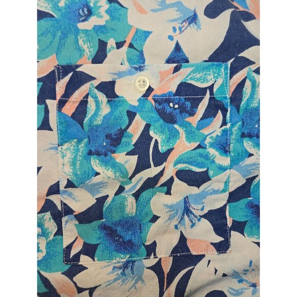 American Eagle Mens XXL Short Sleeve Floral Button-Up Shirt - Picture 7 of 8